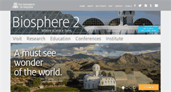 Desktop Screenshot of biosphere2.org